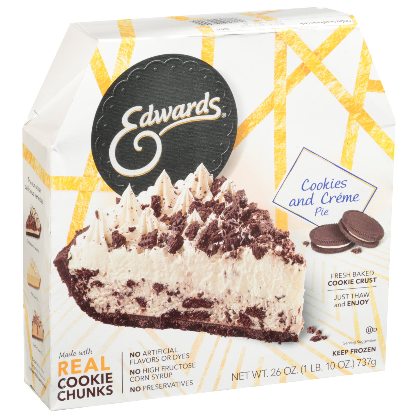 Edwards Cookies and Creme Pie 26 oz