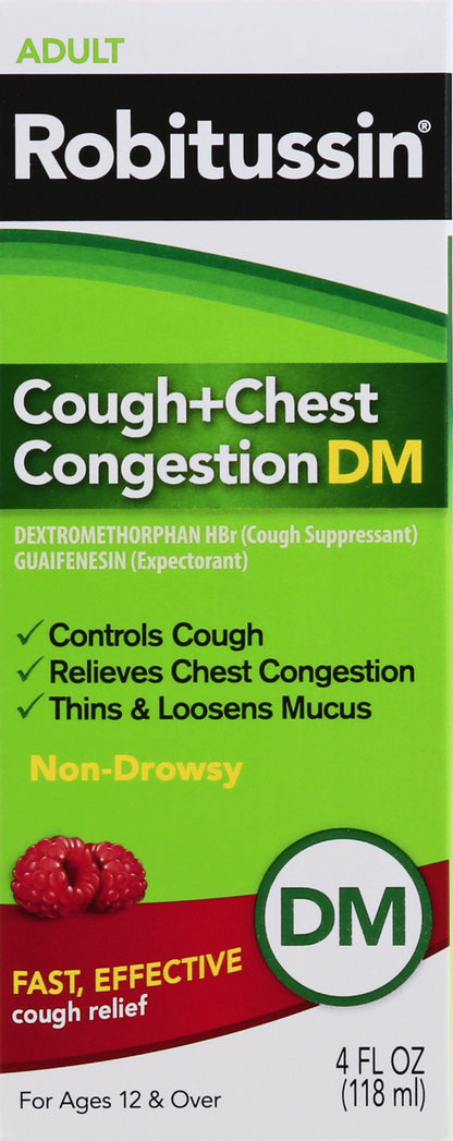 Robitussin Adult Non-Drowsy Cough + Chest Congestion DM 4 oz