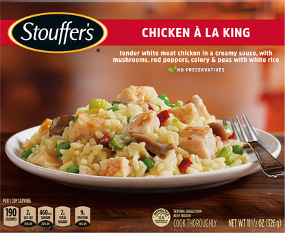 Stouffers Single Serve Chicken A La King Westrock Claremont, NC 11 1-2 oz (326g)