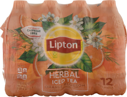 Lipton Orange Blossom Herbal Iced Tea 12 - 16.9 fl oz Bottles