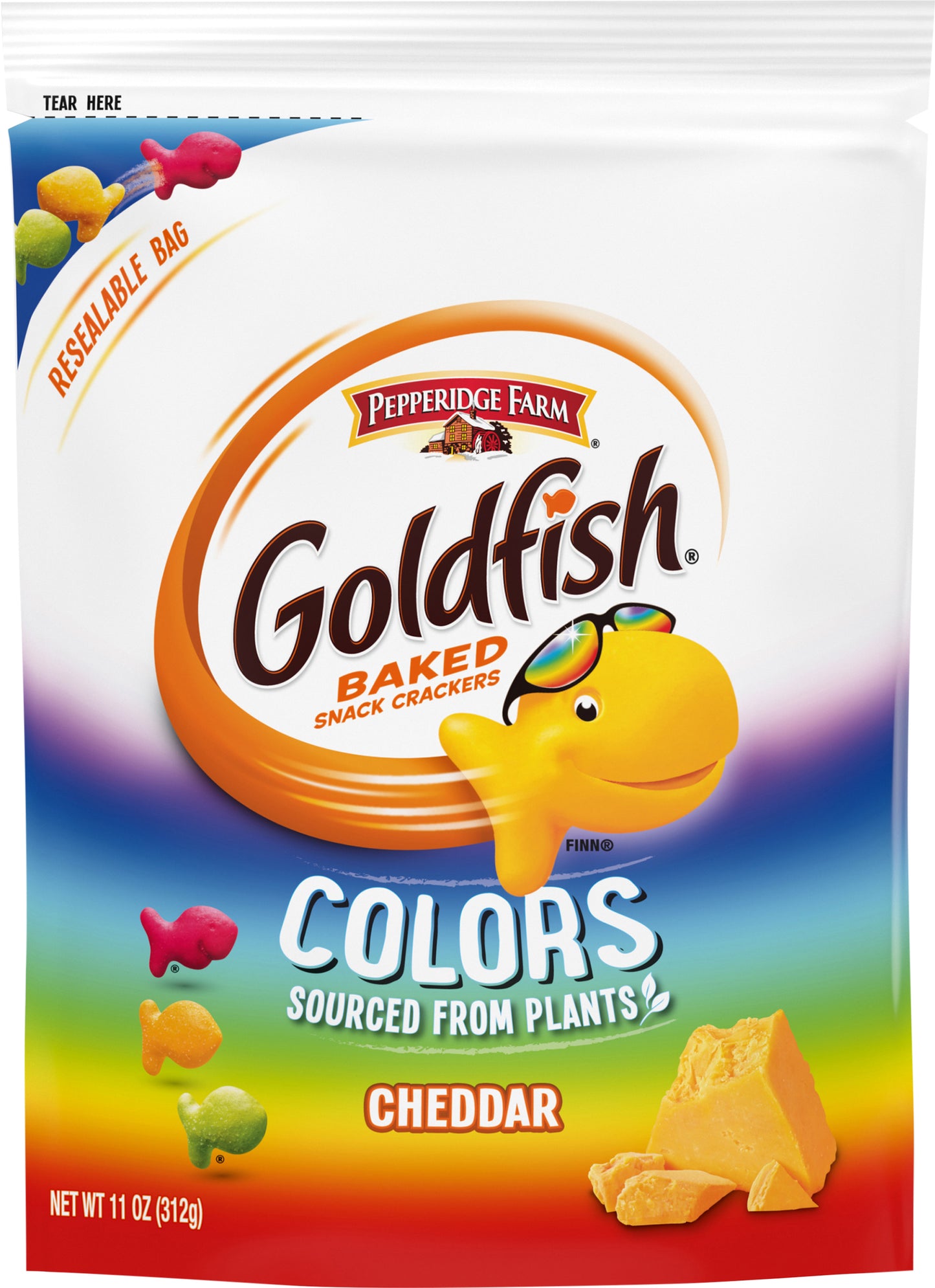 Goldfish Colors Cheddar Baked Snack Crackers 11 oz