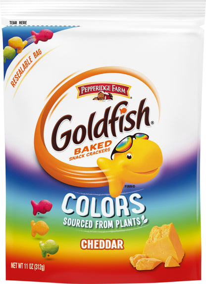 Goldfish Colors Cheddar Baked Snack Crackers 11 oz