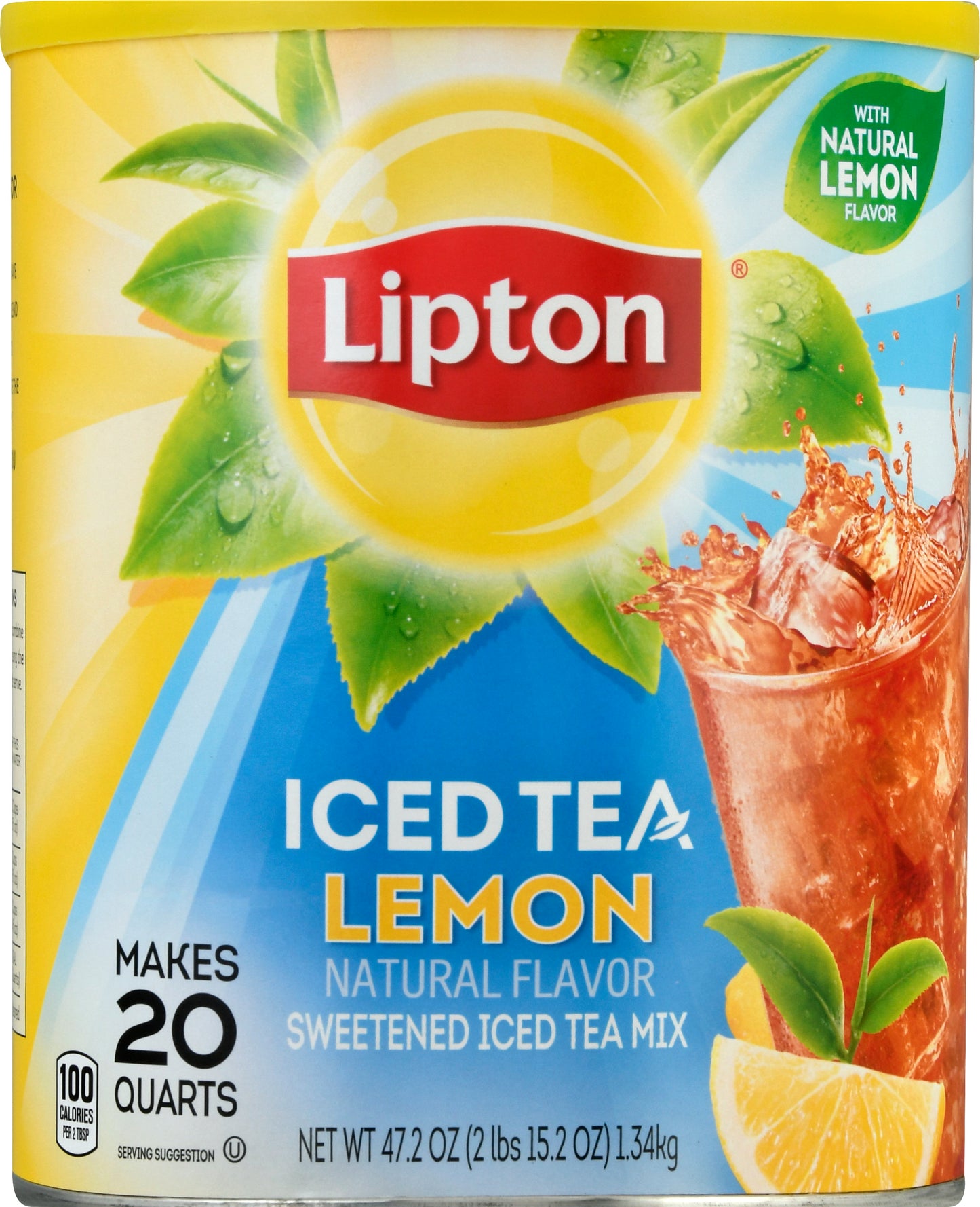 Lipton Lemon Sweetened Iced Tea Mix 47.2 oz