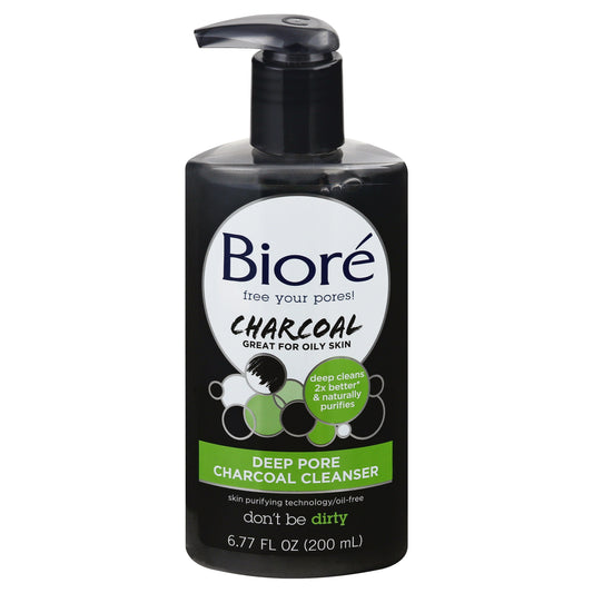 Biore Deep Pore Charcoal Charcoal Cleanser 6.77 oz