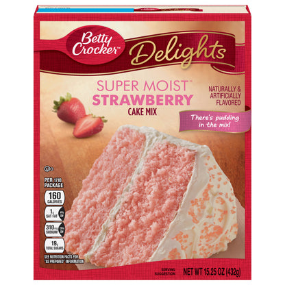 Betty Crocker Super Moist Strawberry Cake Mix, 15.25 oz