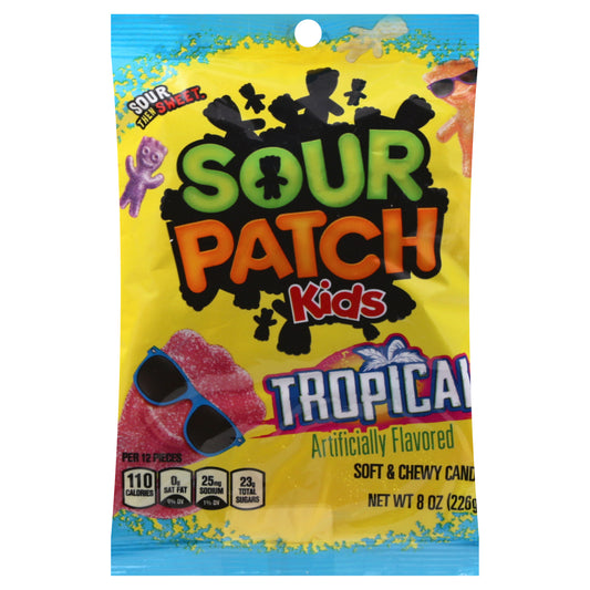 Sour Patch Kids Soft & Chewy Tropical Candy 8 oz