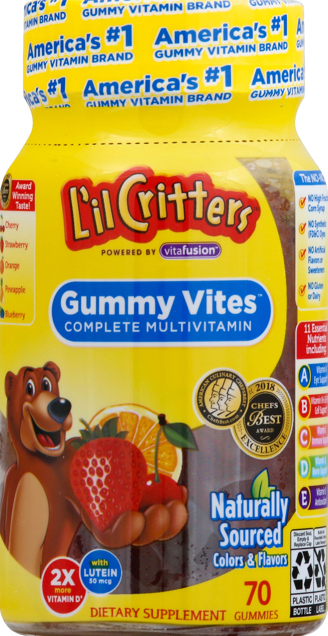 L'il Critters Complete Multivitamin 70 ea