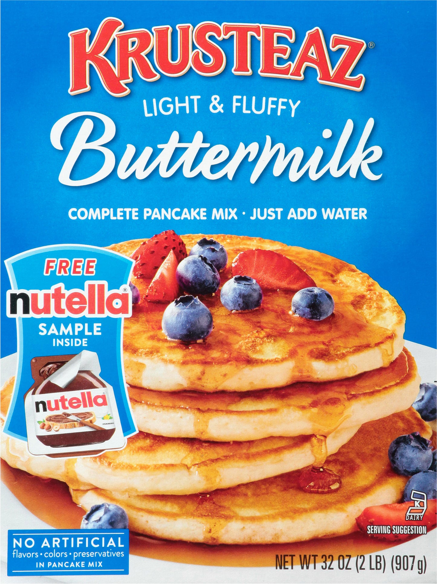 Krusteaz Light & Fluffy Complete Buttermilk Pancake Mix 32 oz