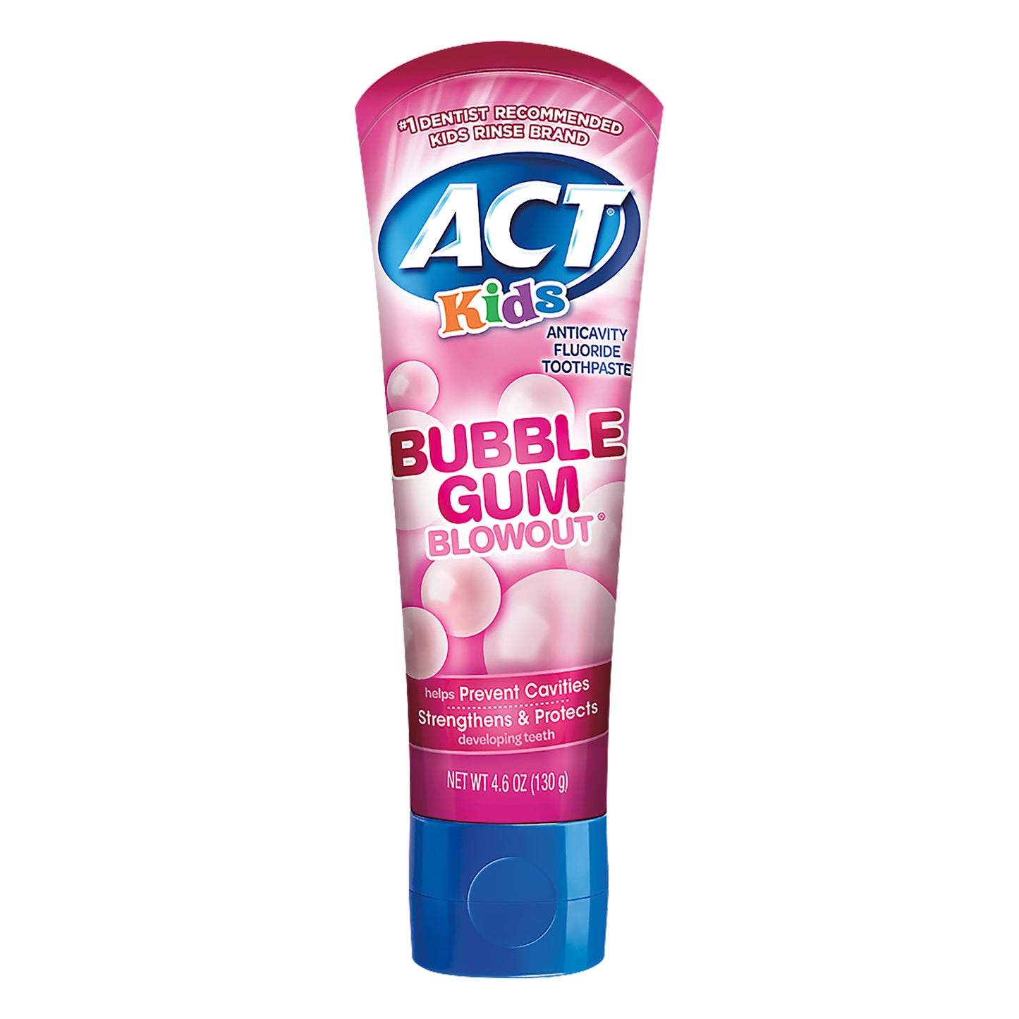 ACT Kids Anticavity Flouride Bubble Gum Blowout Toothpaste 4.6 oz