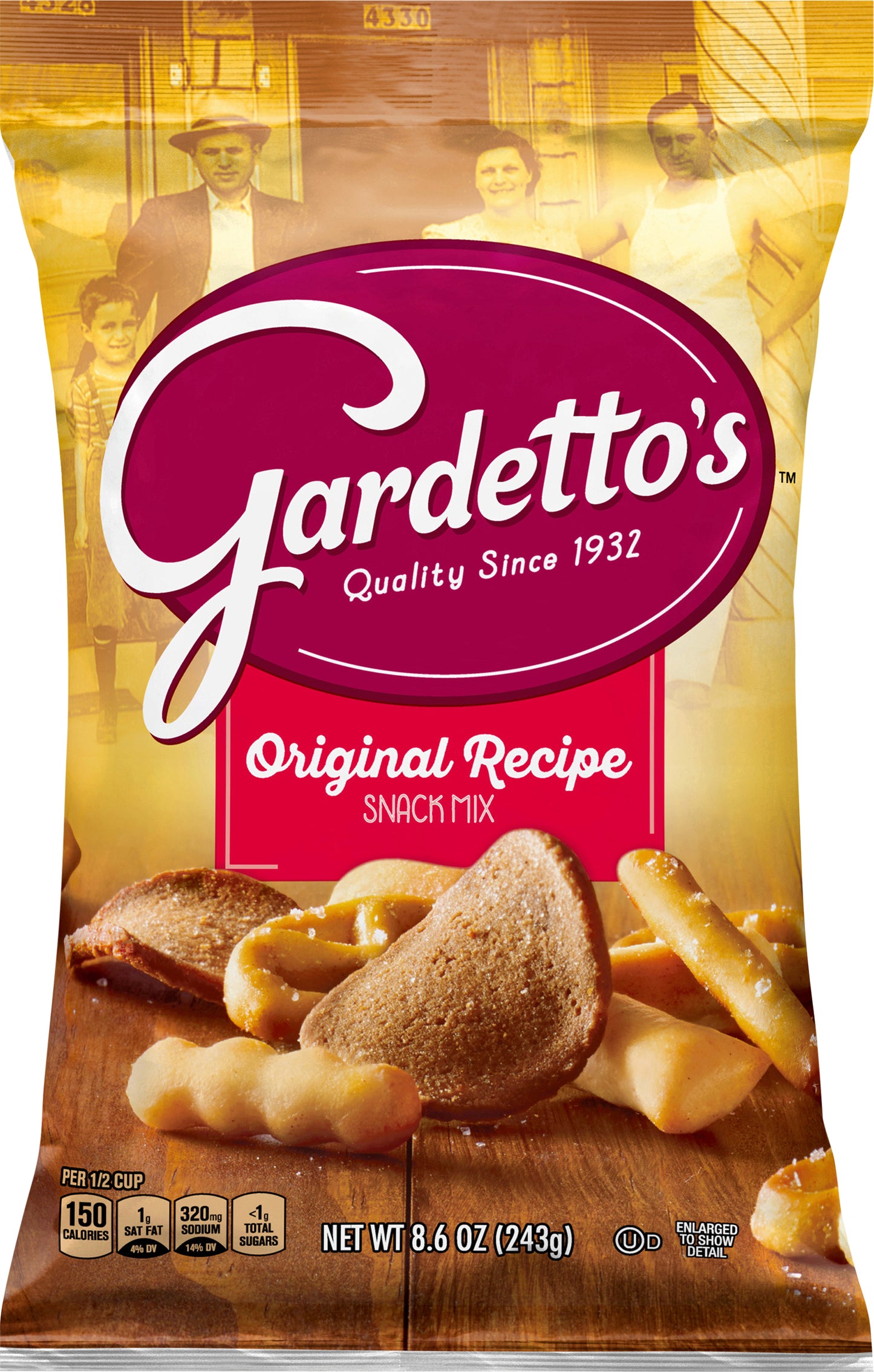 Gardetto's, Snack Mix, Original Recipe, 8.6 oz. Bag