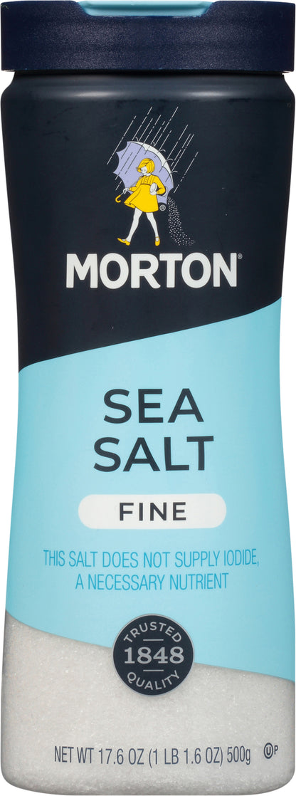 Morton Fine Sea Salt 17.6 oz