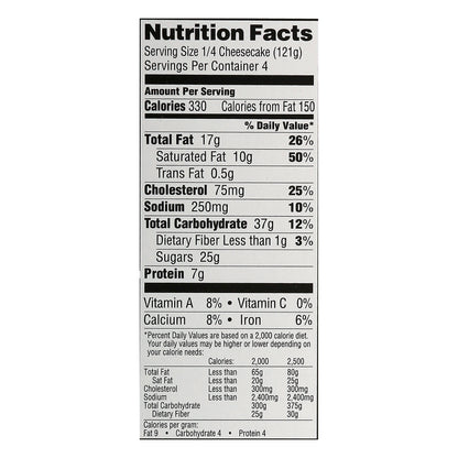 Sara Lee Classic Cheesecake 17 oz