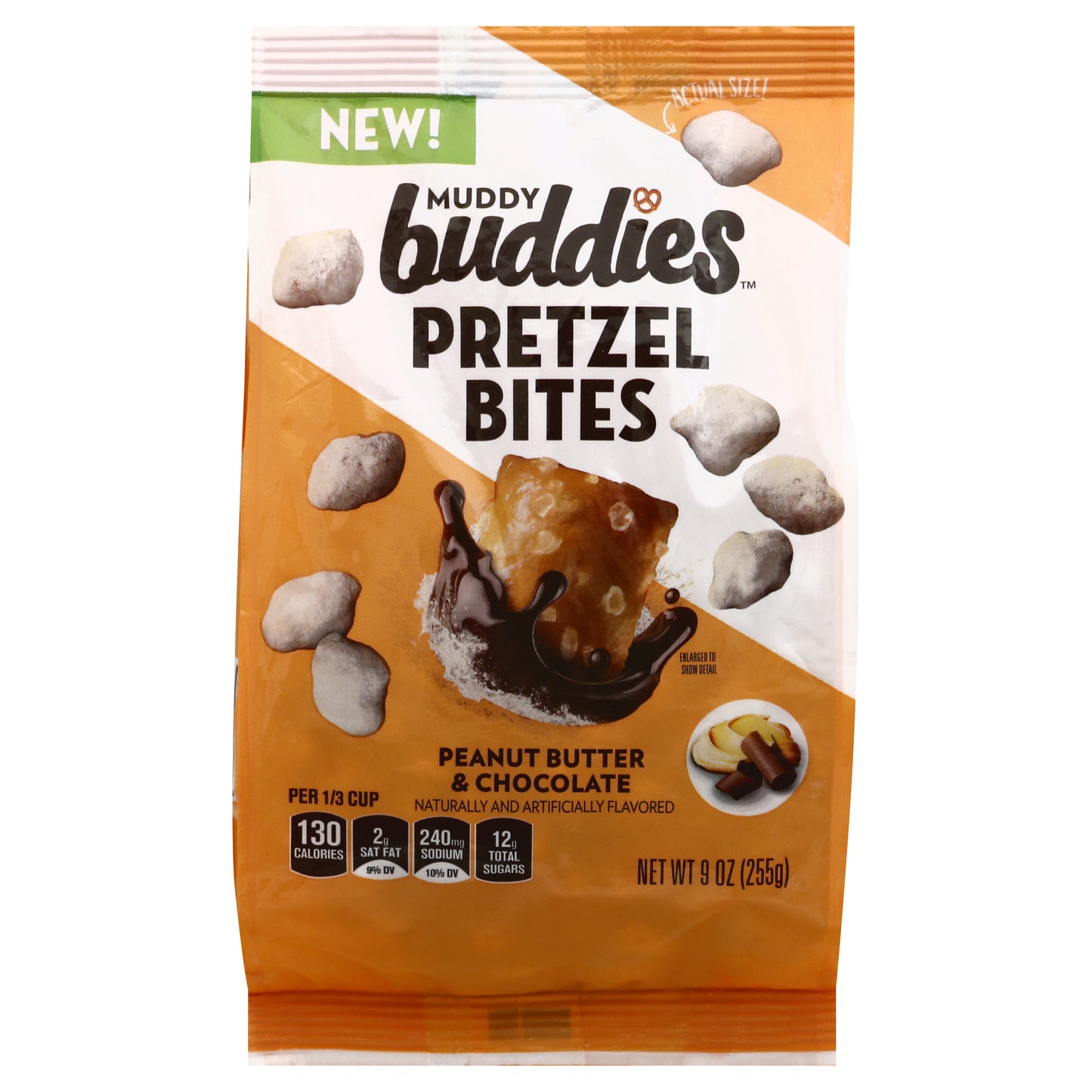 Muddy Buddies Peanut Butter & Chocolate Pretzel Bites 9 oz