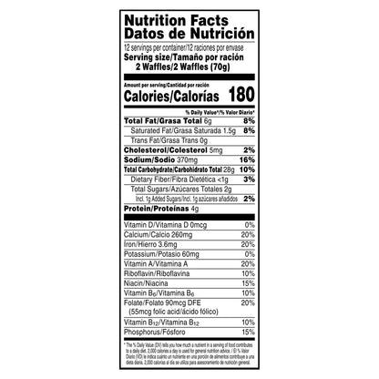 Eggo Family Pack Buttermilk Waffles 24 24 ea