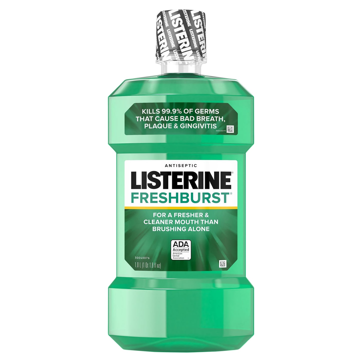 Listerine Freshburst Antiseptic Bad Breath Mouthwash, Spearmint, 1 L