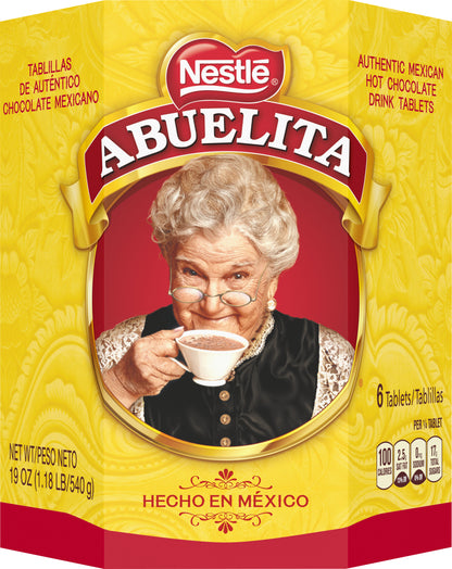 Abuelita Authentic Mexican Hot Chocolate Drink Tablets 19 oz (1.18 LB-540 kg) English-Spanish
