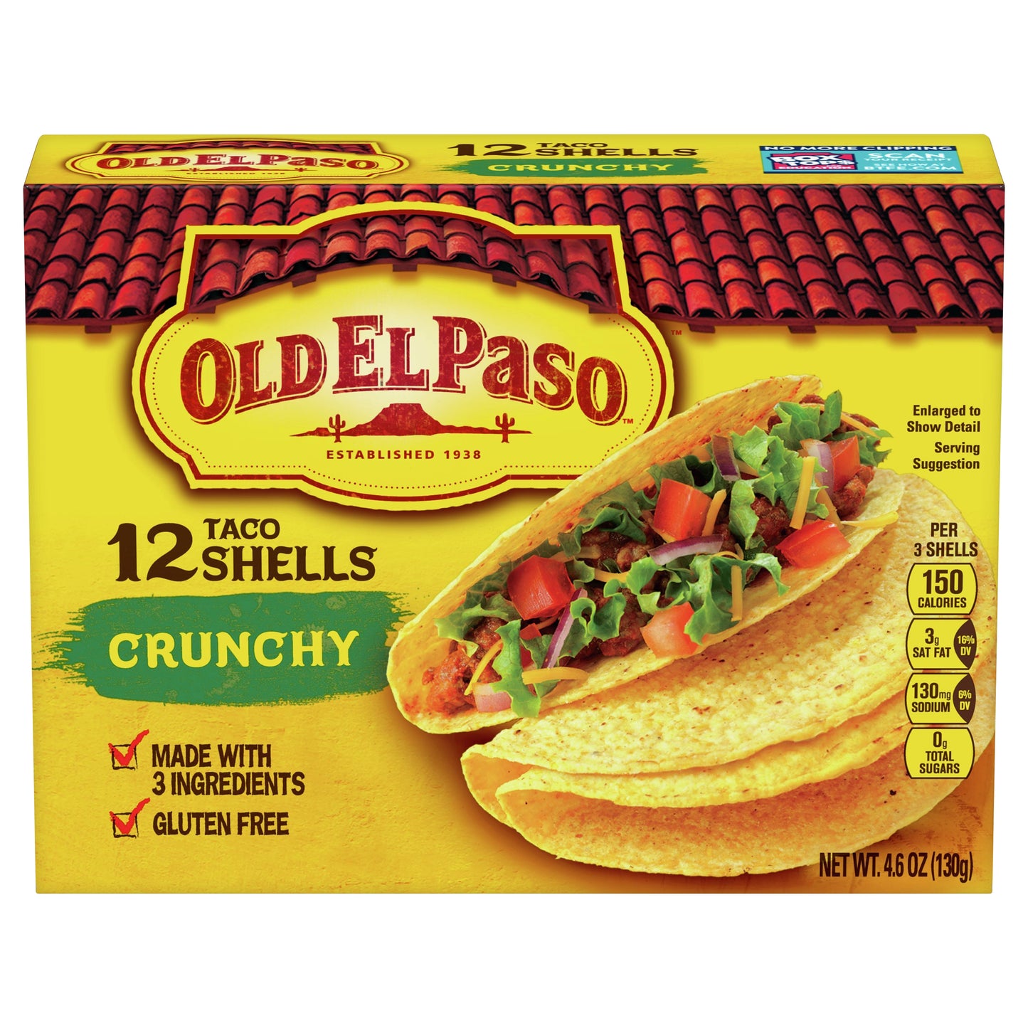 Old El Paso Crunchy Taco Shells 12 ea