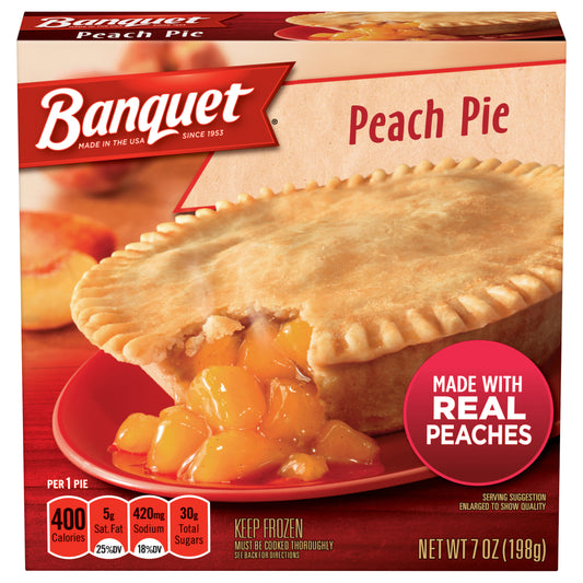 Banquet Peach Pie 7 oz