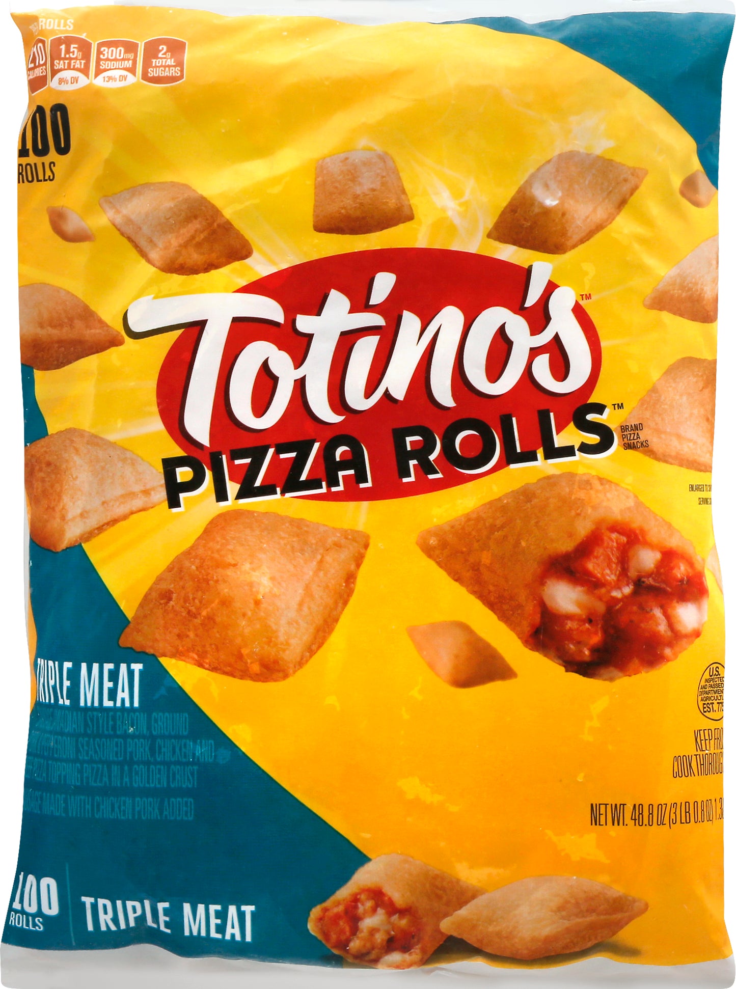 Totino's Triple Meat Pizza Rolls 100 ea