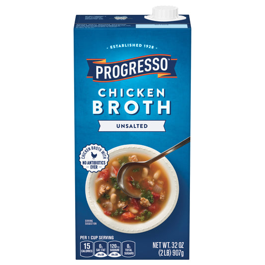 Progresso Unsalted Chicken Broth 32 oz