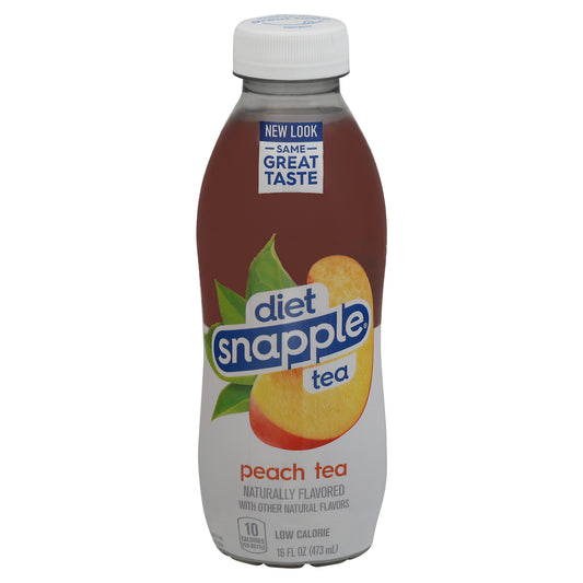 Snapple Diet Peach Tea 16 fl oz Bottle