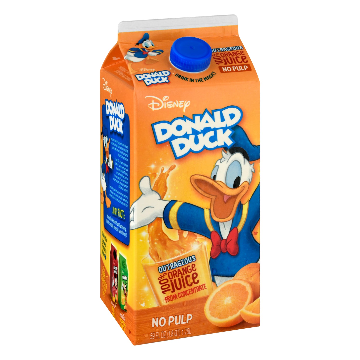 Disney Donald Duck Outrageous Orange 100% Juice 59 oz