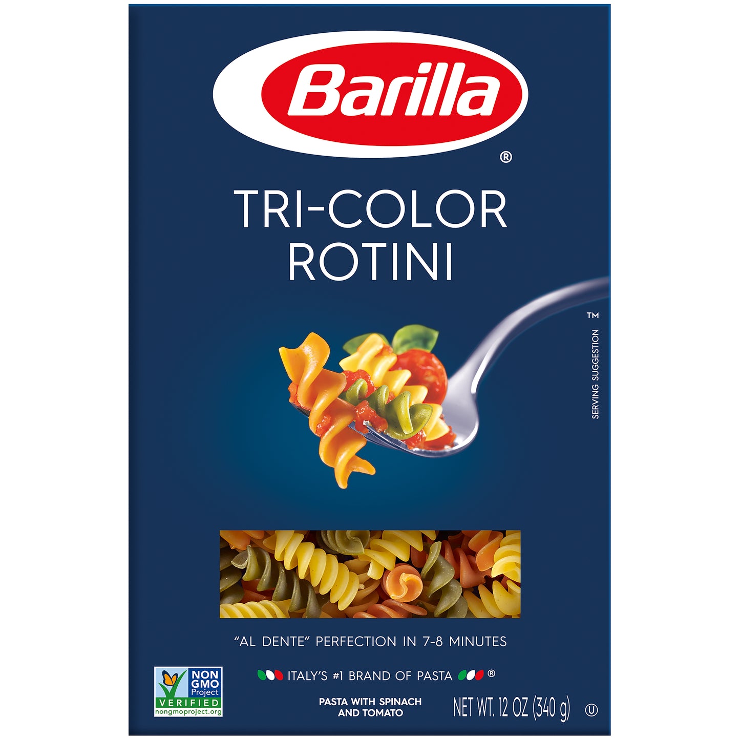 Barilla® Tri-Color Rotini Pasta 12 oz. Box
