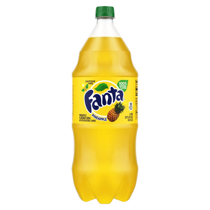 Fanta Pineapple Soda Bottle, 2 Liters