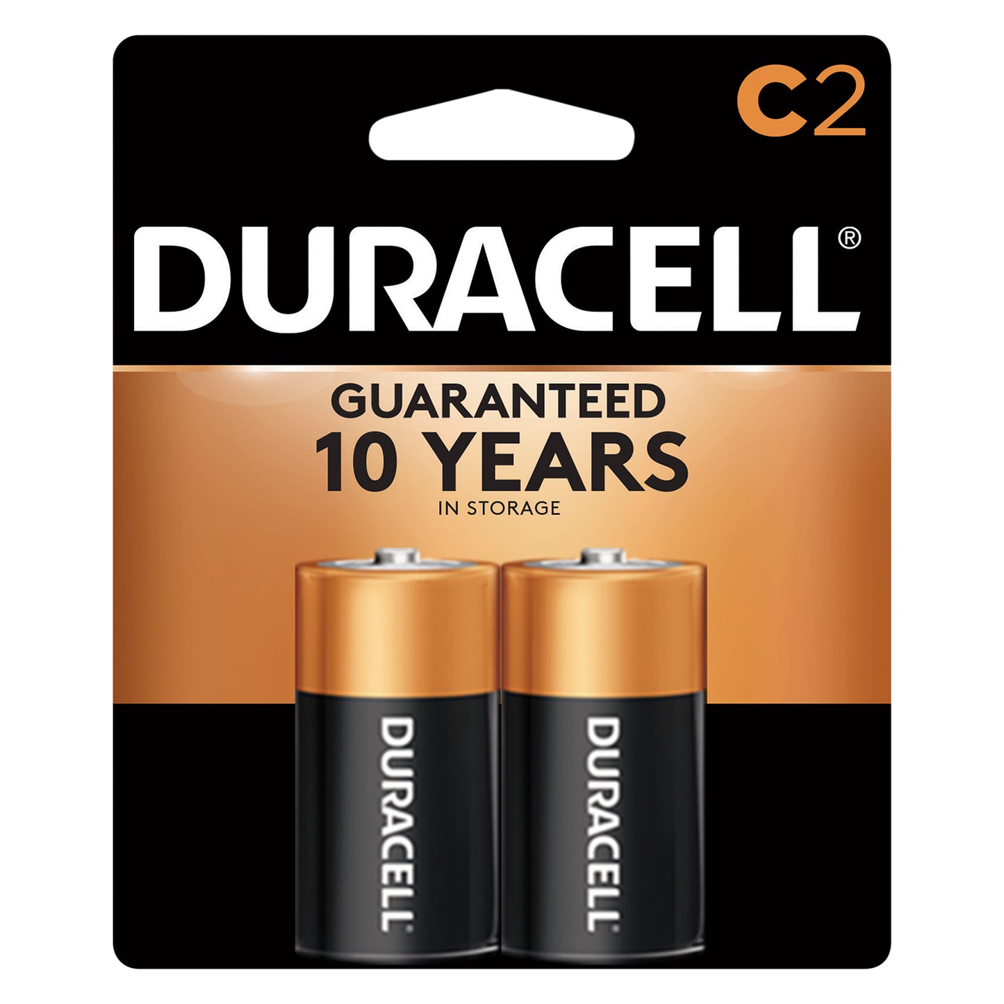 Duracell 2 Pack C Alkaline Batteries 2 ea