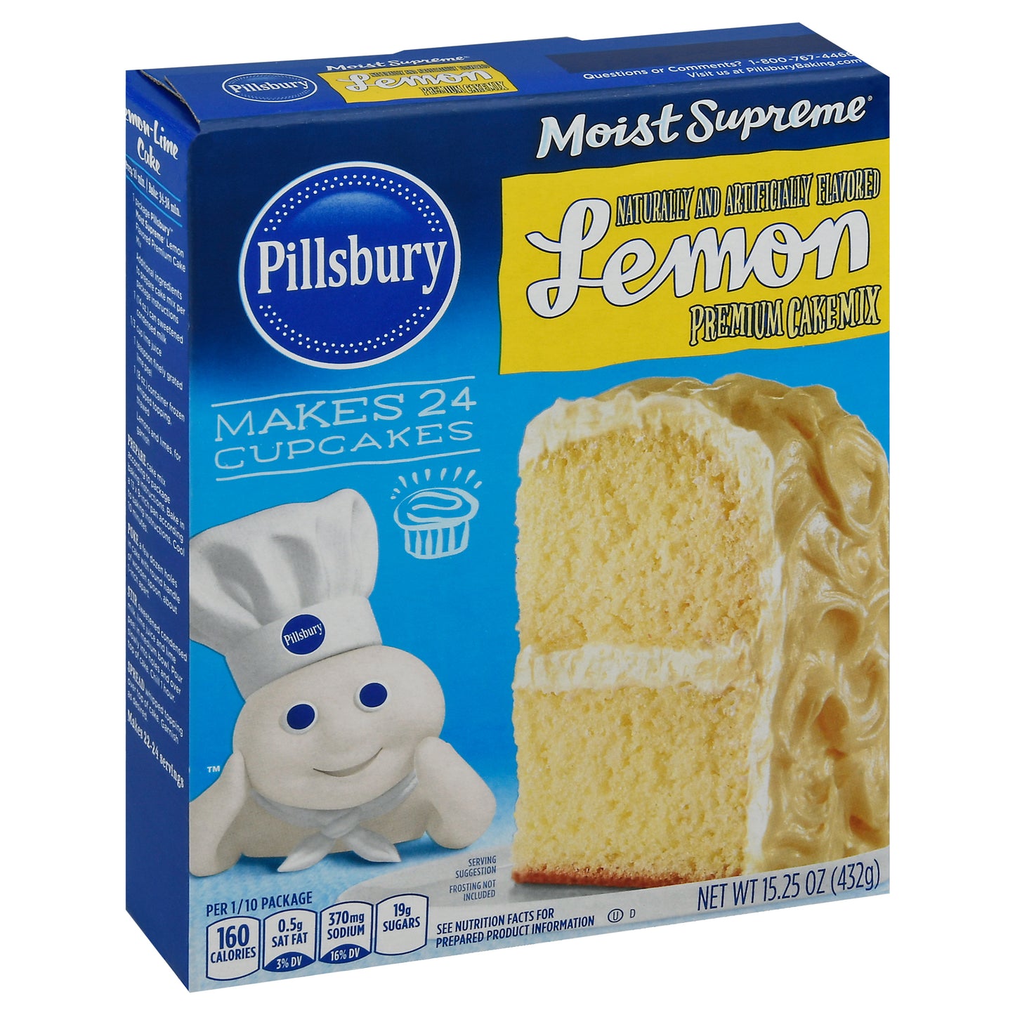 Pillsbury Moist Supreme Lemon Premium Cake Mix 15.25 oz