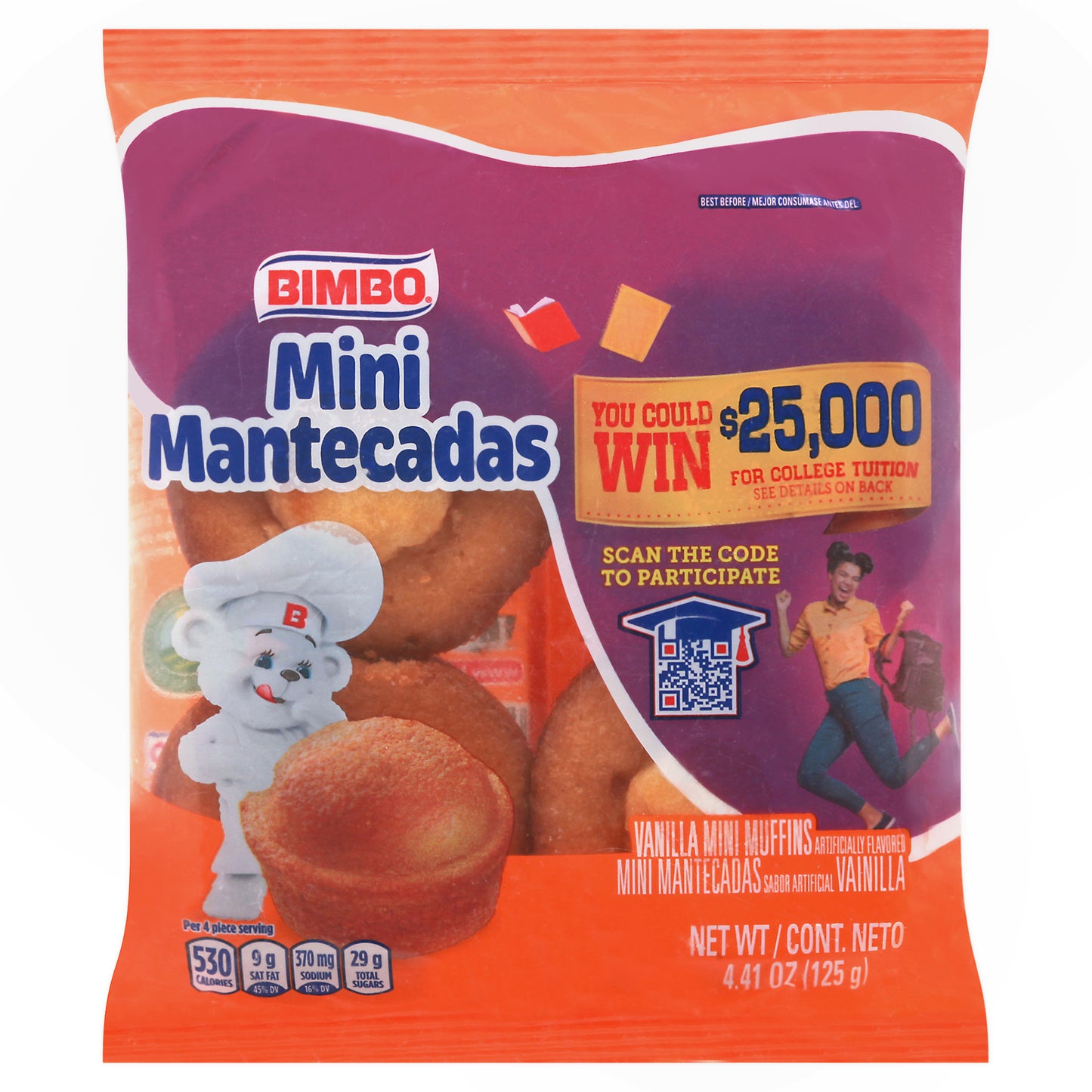 Bimbo Mini Vanilla Muffins 4.41 oz