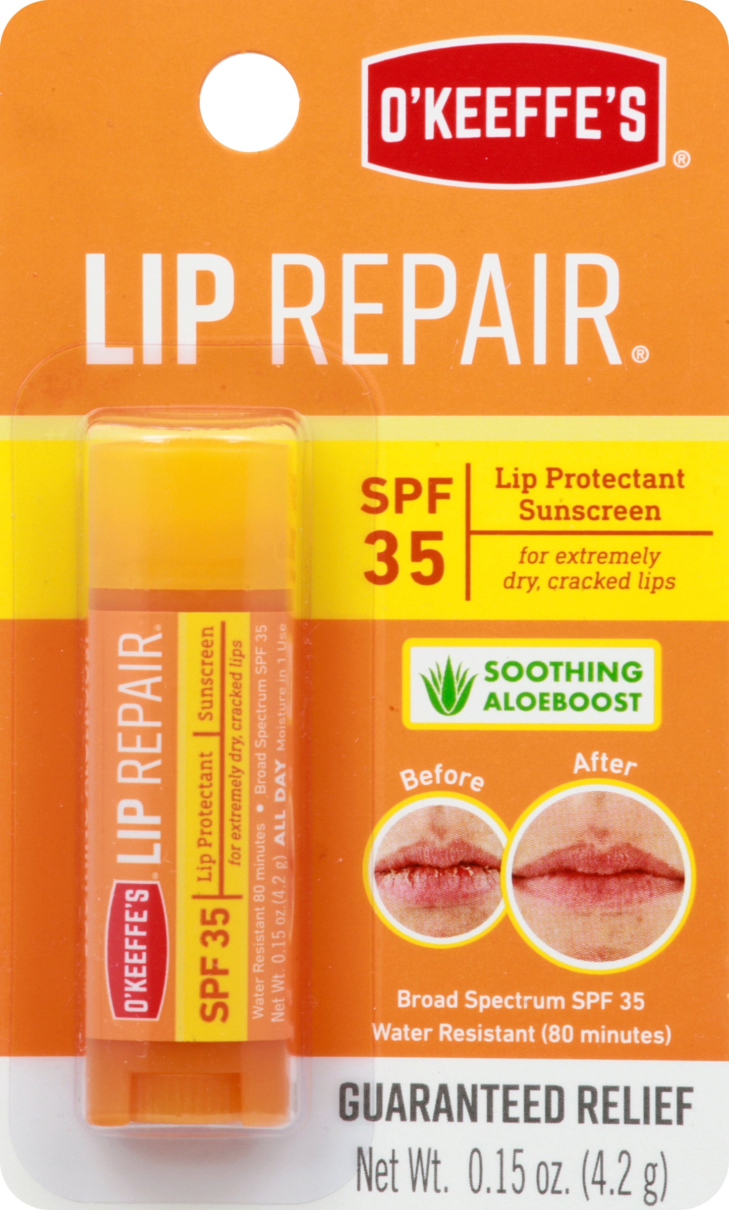 OKeeffes Lip Repair SPF 35 Lip Protectant Sunscreen 0.15 oz
