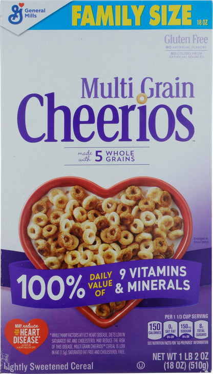 Cheerios Family Size Multi Grain Cereal 18 oz