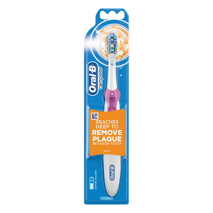 Oral-B Complete Battery Powered Toothbrush, 1 Count, Colors May Vary