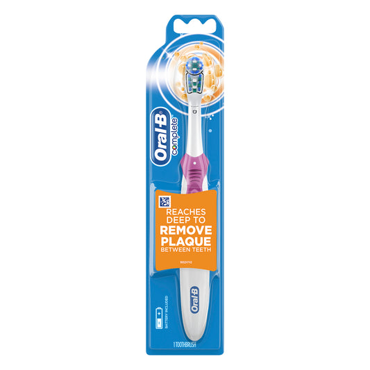 Oral-B Complete Battery Powered Toothbrush, 1 Count, Colors May Vary