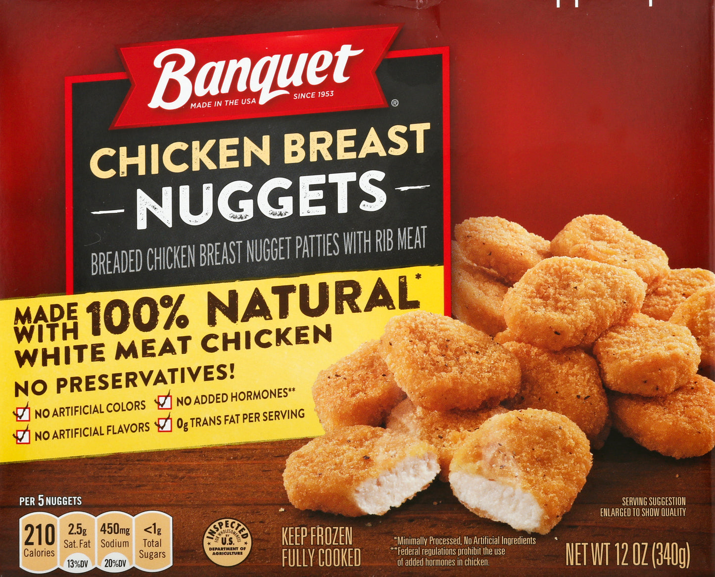 Banquet Chicken Breast Nuggets 12 oz