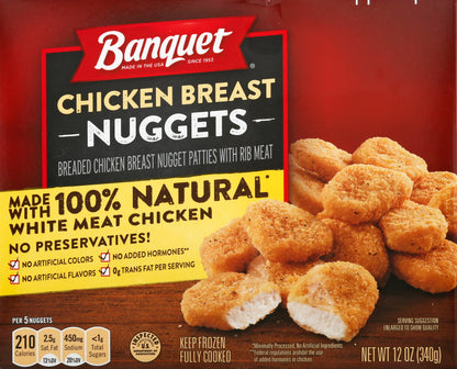 Banquet Chicken Breast Nuggets 12 oz