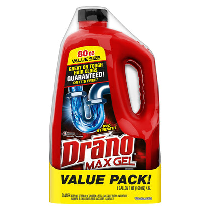 Drano Max Gel Value Pack Pro Strength Clog Remover 2 Pack