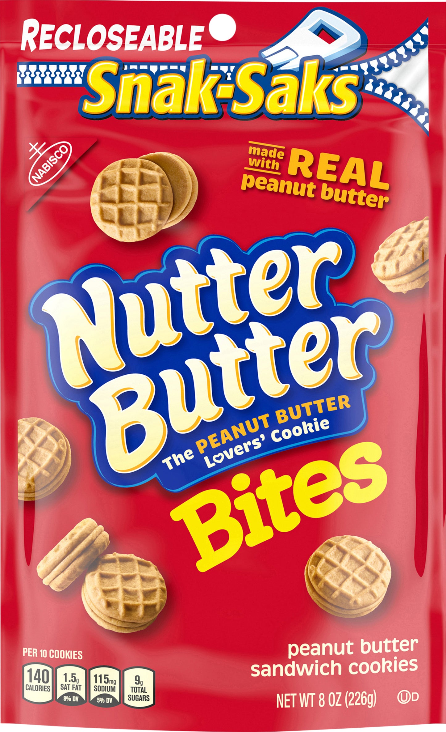Nutter Butter Bites Peanut Butter Sandwich Cookies 8 oz