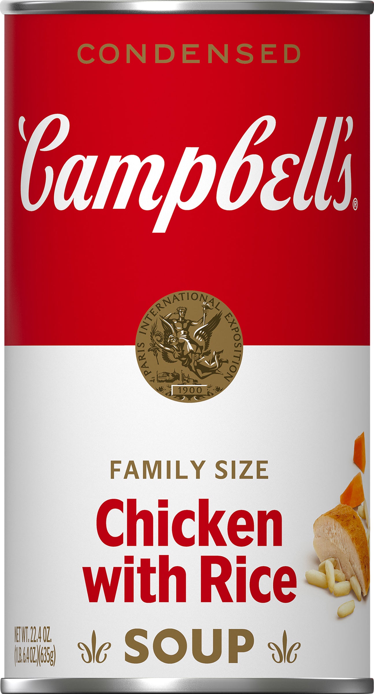 Campbell's Family Size Chicken with Rice Condensed Soup 22.4 oz