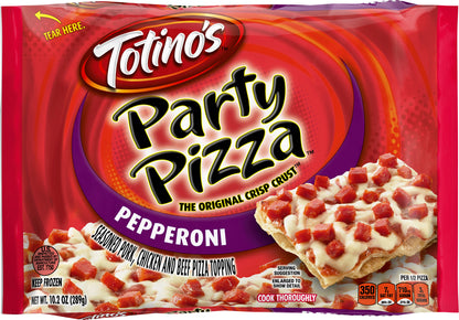 Totino's Pepperoni Party Pizza, Frozen Pizza, 10.2 oz.