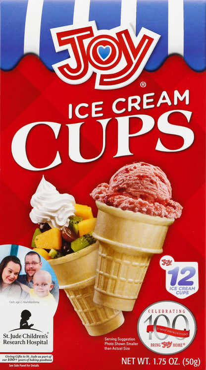 Joy Ice Cream Cups 12 ea
