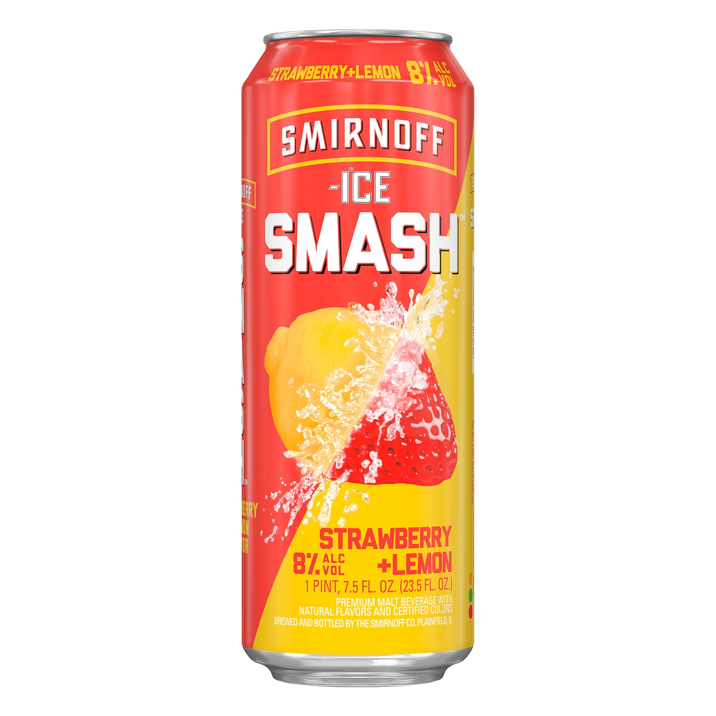 Smirnoff Ice Smash Strawberry + Lemon Beer 7.5 oz