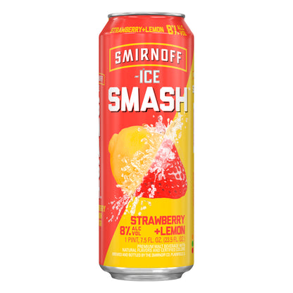 Smirnoff Ice Smash Strawberry + Lemon Beer 7.5 oz