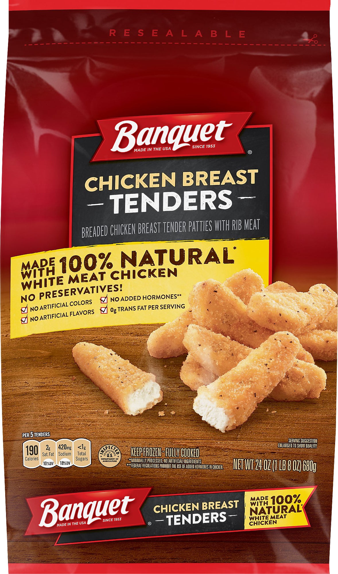 Banquet Chicken Breast Tenders 24 oz