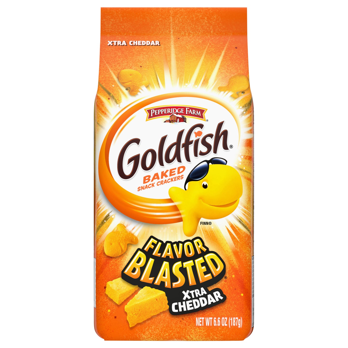 Goldfish Flavor Blasted Xtra Cheddar Baked Snack Crackers 6.6 oz