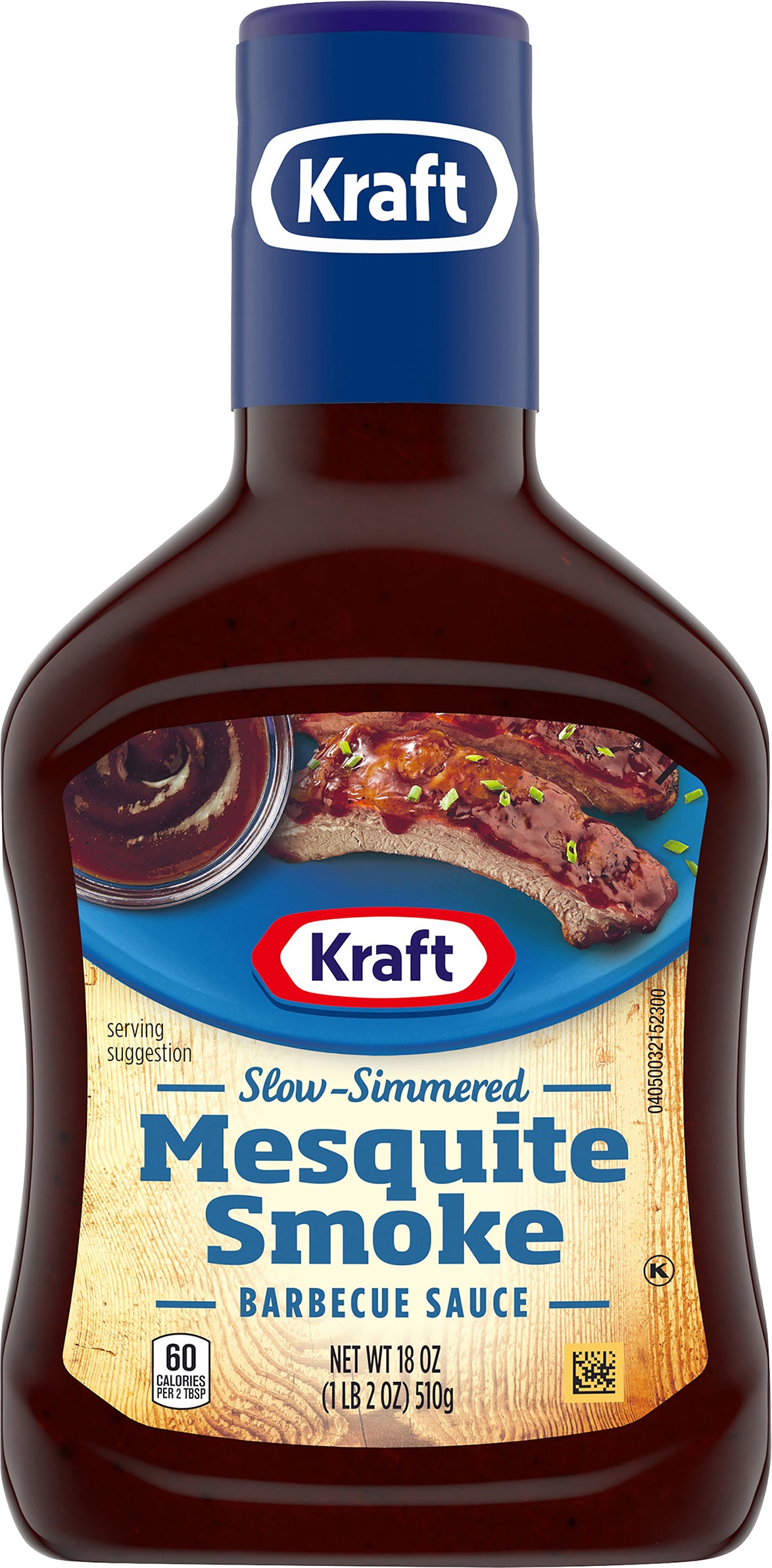 Kraft Mesquite Smoke Slow-Simmered Barbecue Sauce, 18 oz Bottle