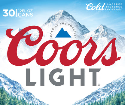 Coors Light Beer 30 ea