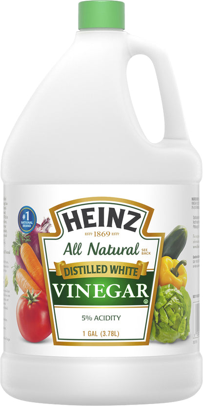 Heinz All Natural Distilled White Vinegar with 5% Acidity, 1 gal Jug