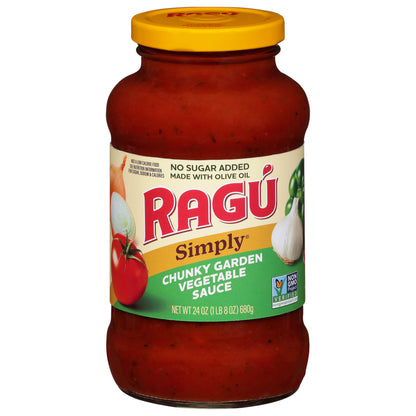 Ragu Simply Chunky Garden Vegetable Sauce 24 oz